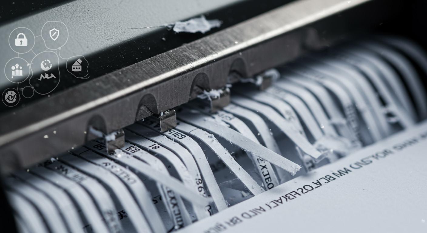 Paper shredder blades