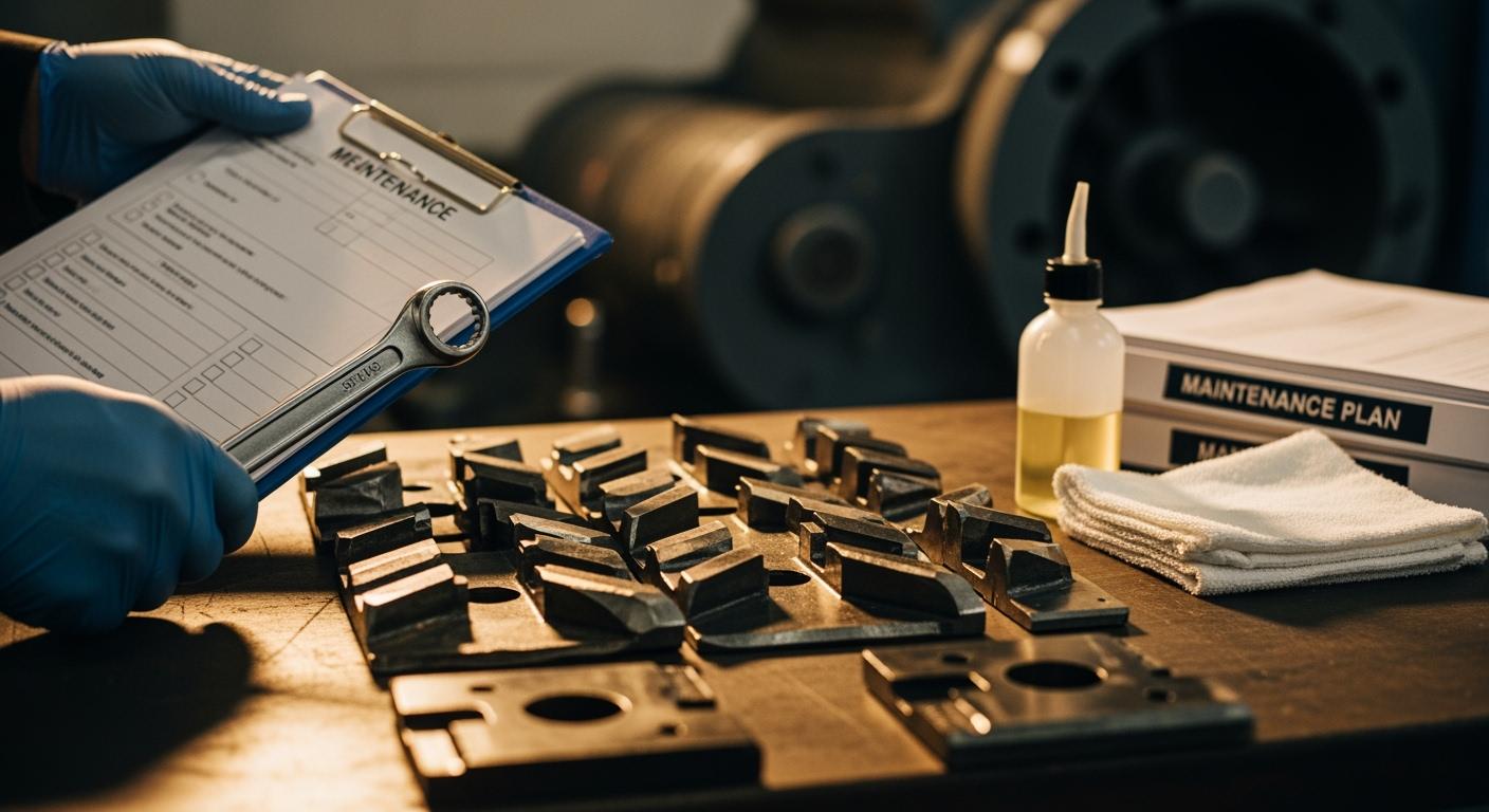 Preventative maintenance for shredder blades