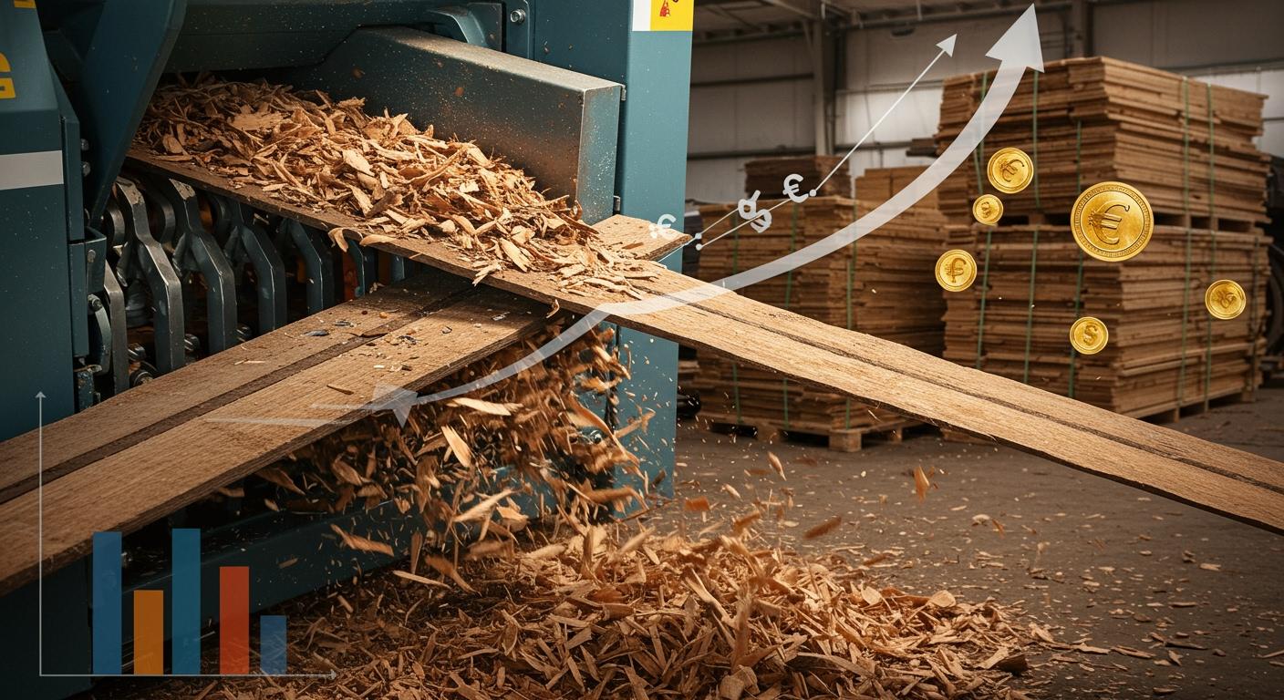 Wood shredder knives