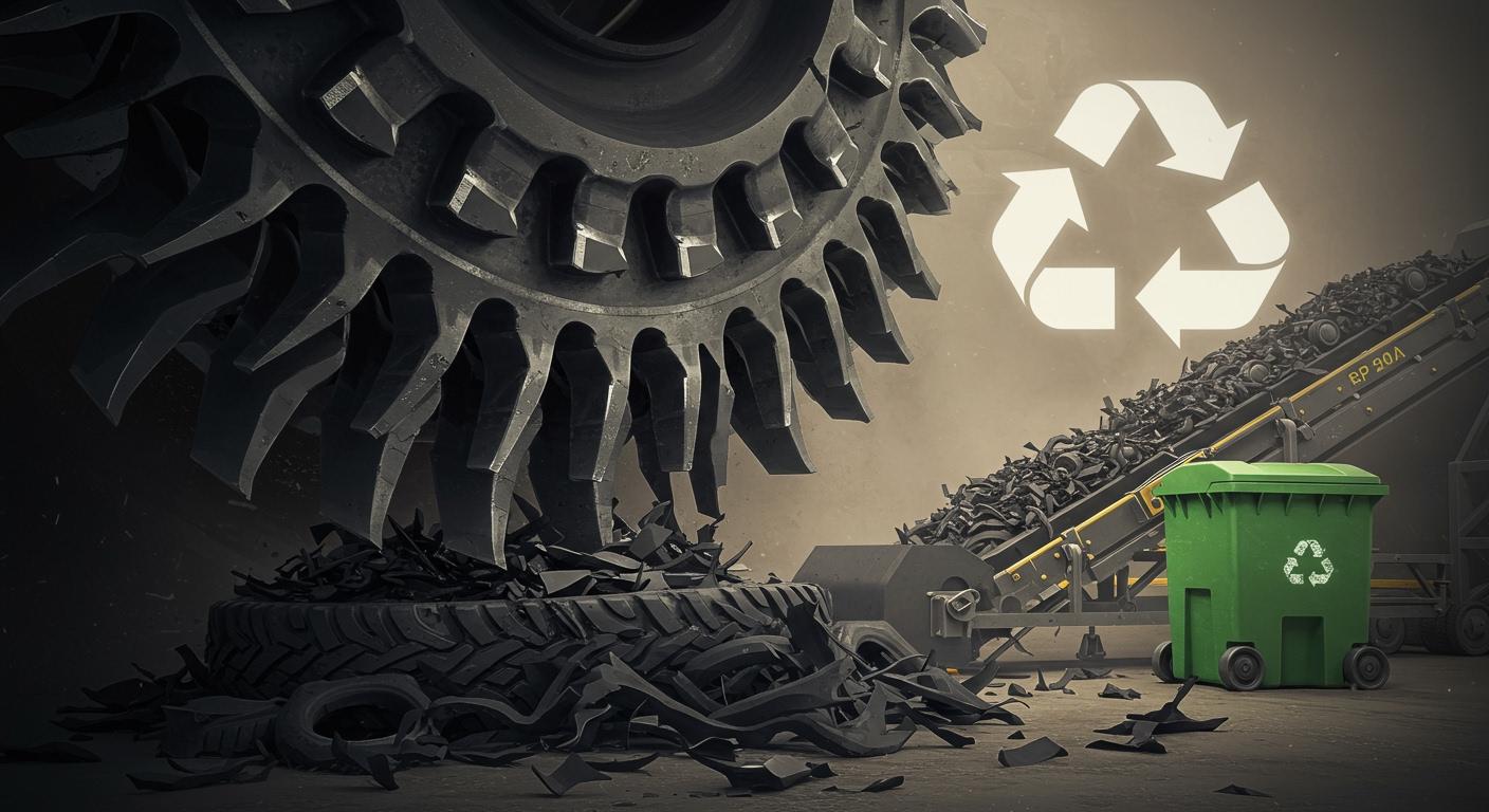 Tire shredder blades