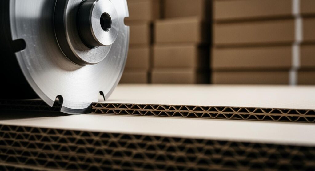 Rotary slitter blade for corrugated board