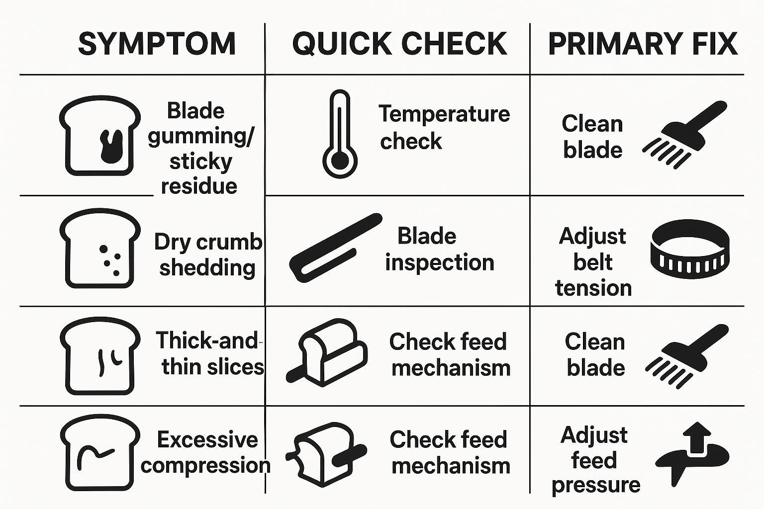 Bread slicer tearing bread
