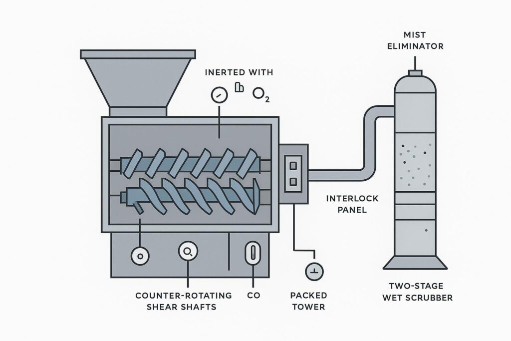 Lithium-Ion Battery Shredding Hazards