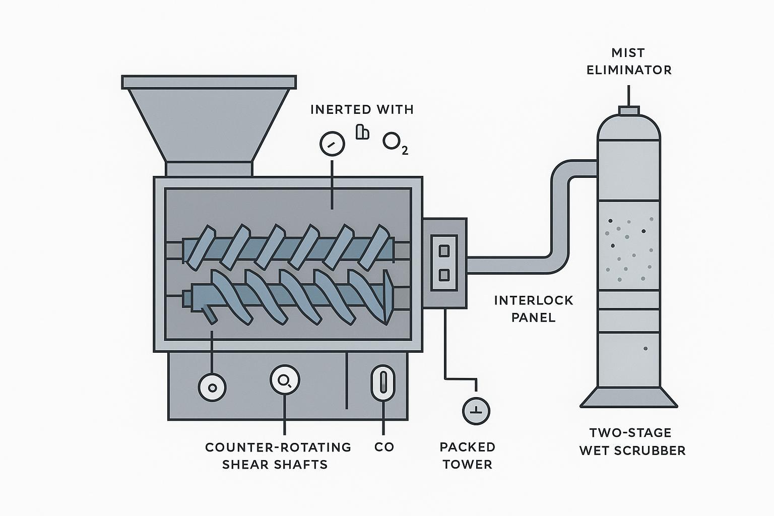 Lithium-Ion Battery Shredding Hazards